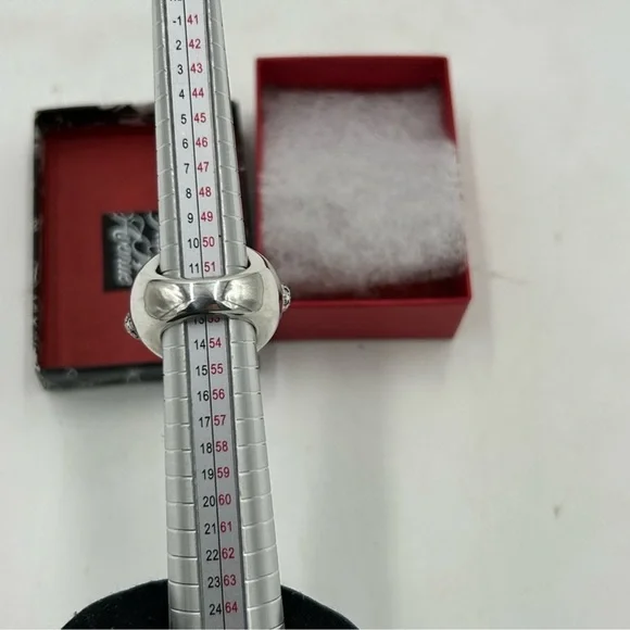 Pomellato 67 smoky quartz/marcasite sterling silver Griffes ring size 6, Italy